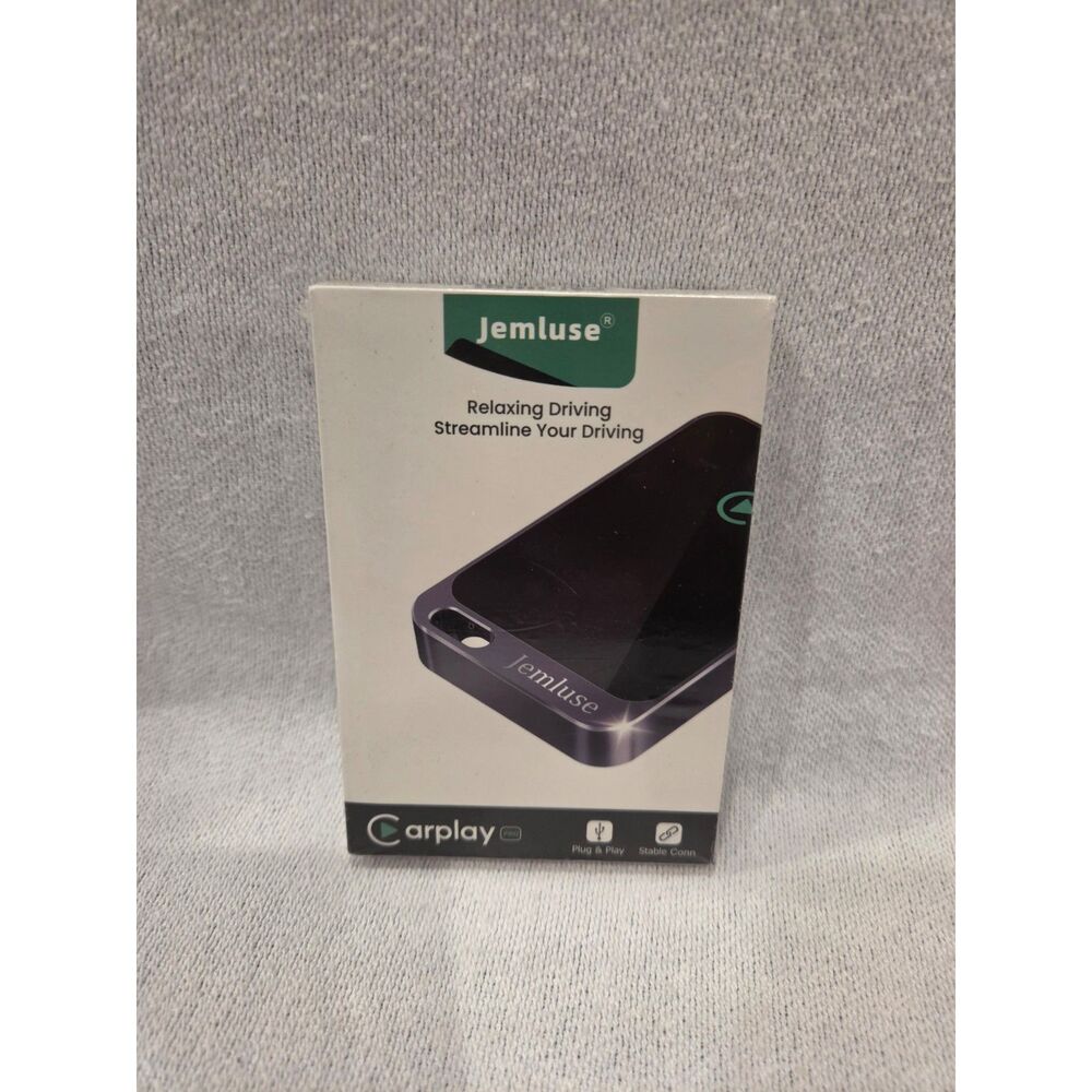 Jemluse Wireless CarPlay Adapter Dongle IPhone iOS 10+ Wired to Wireless Convert